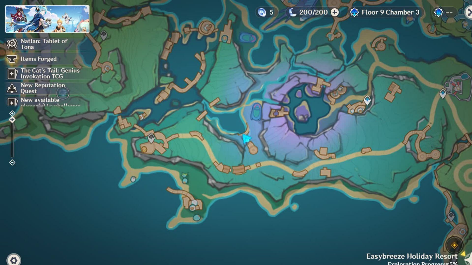 The location (Image via HoYoverse)
